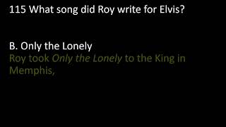 Roy Orbison Quiz Question115