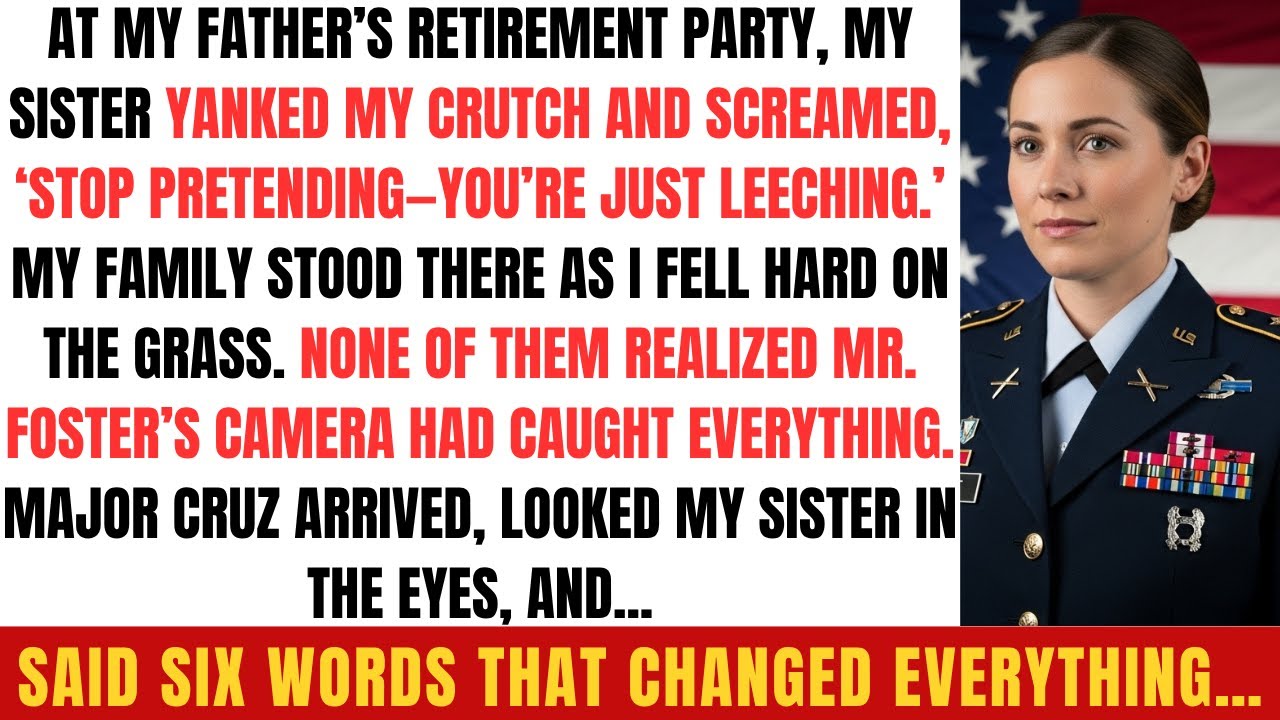 На празднике у папы моя родная сестра порвала мой костыль — «Хватит притворяться, ты просто пиявка!»