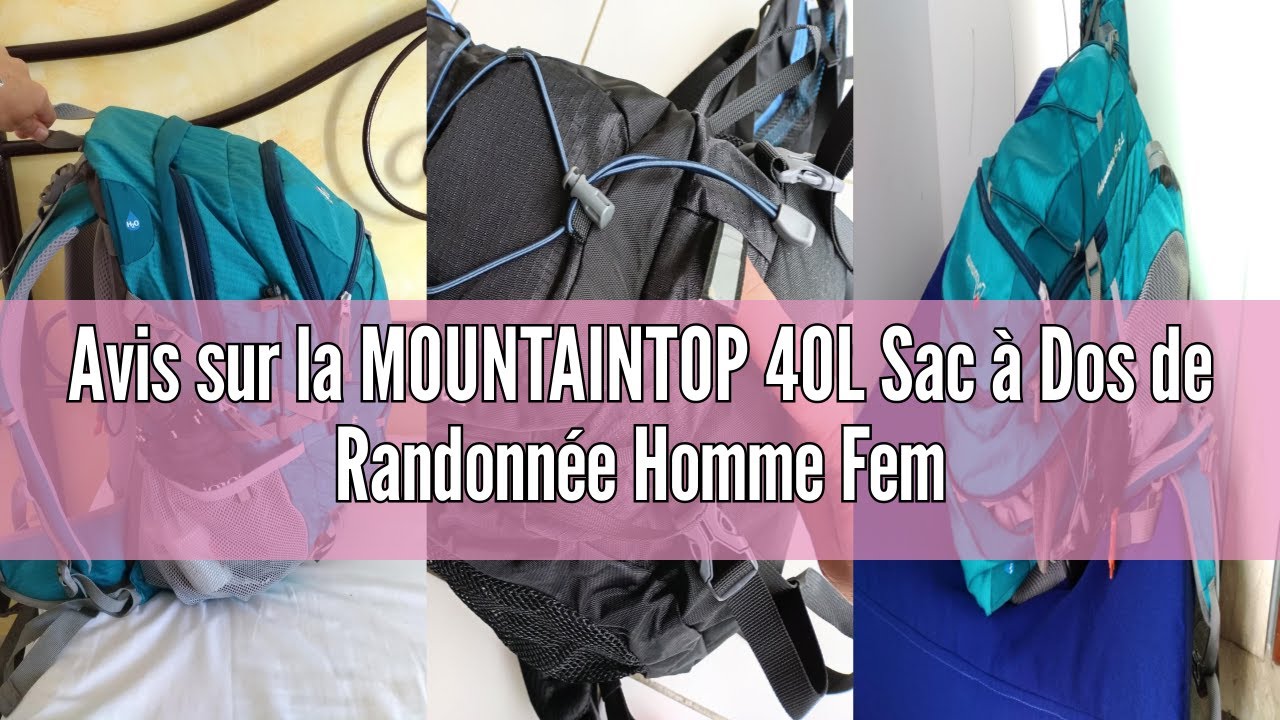 Système Portage Réglable Sac à Dos Randonnée MOUNTAINTOP 55-80L - Trekking, Camping Et Voyage - Housse De Pluie Incluse Randonnée Femme Système Portage Réglable Sac à Dos Randonnée MOUNTAINTOP 55-80L - Trekking, Camping Et Voyage - Housse De Pluie Incluse Randonnée Femme