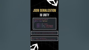 🎮 Save your game data like a pro! Learn JSON Serialization in Unity in 50 seconds! 🔥 #GameDevShorts