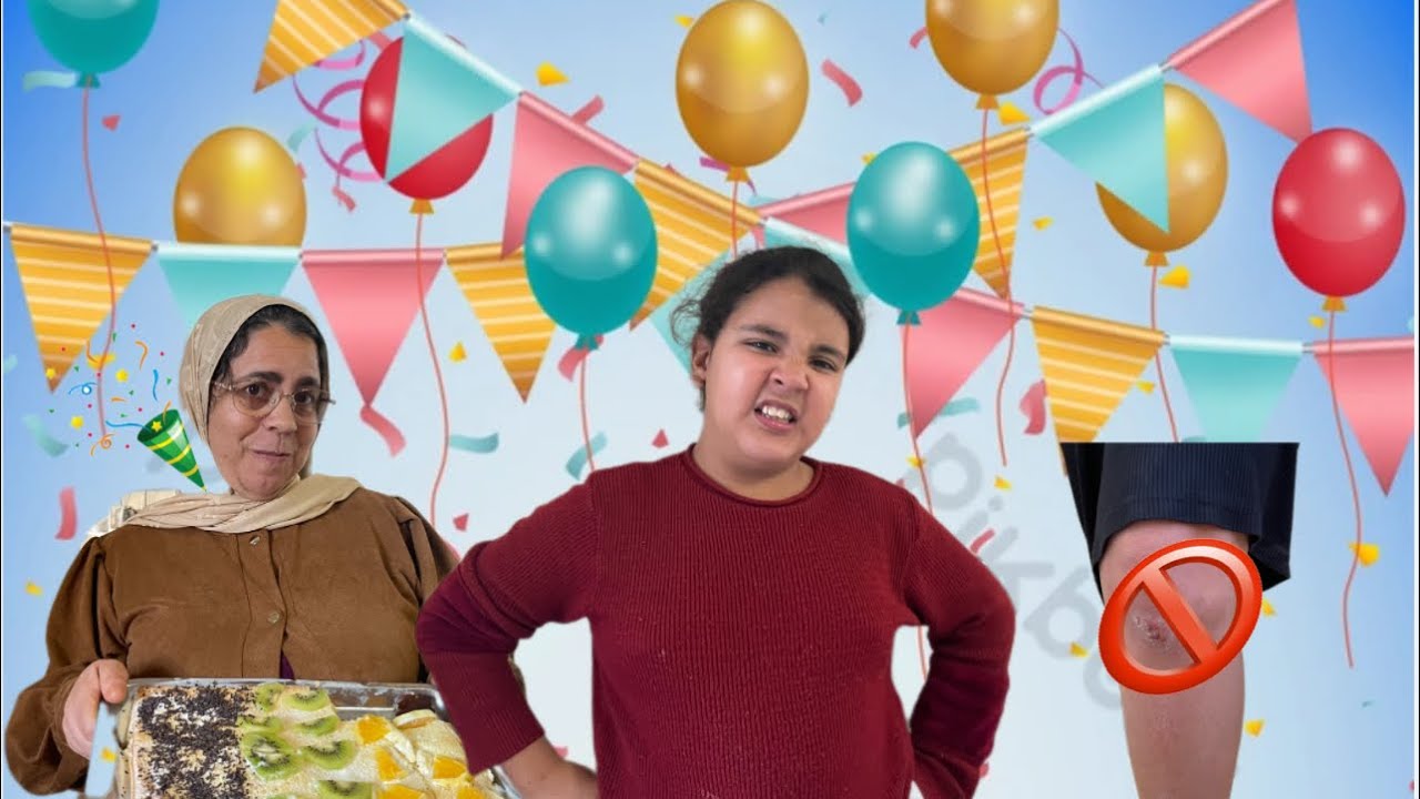 وأخيرااا كعكة 40 ألف مشترك في اليوتيوب😍….(ولكين للأسف خديجة هرسات رجليها😭😱)