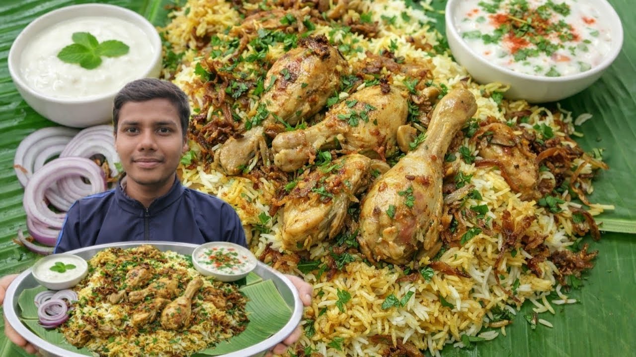 Handi chiken biryani | cooking in village | by young village boy |  Desi style | village style 