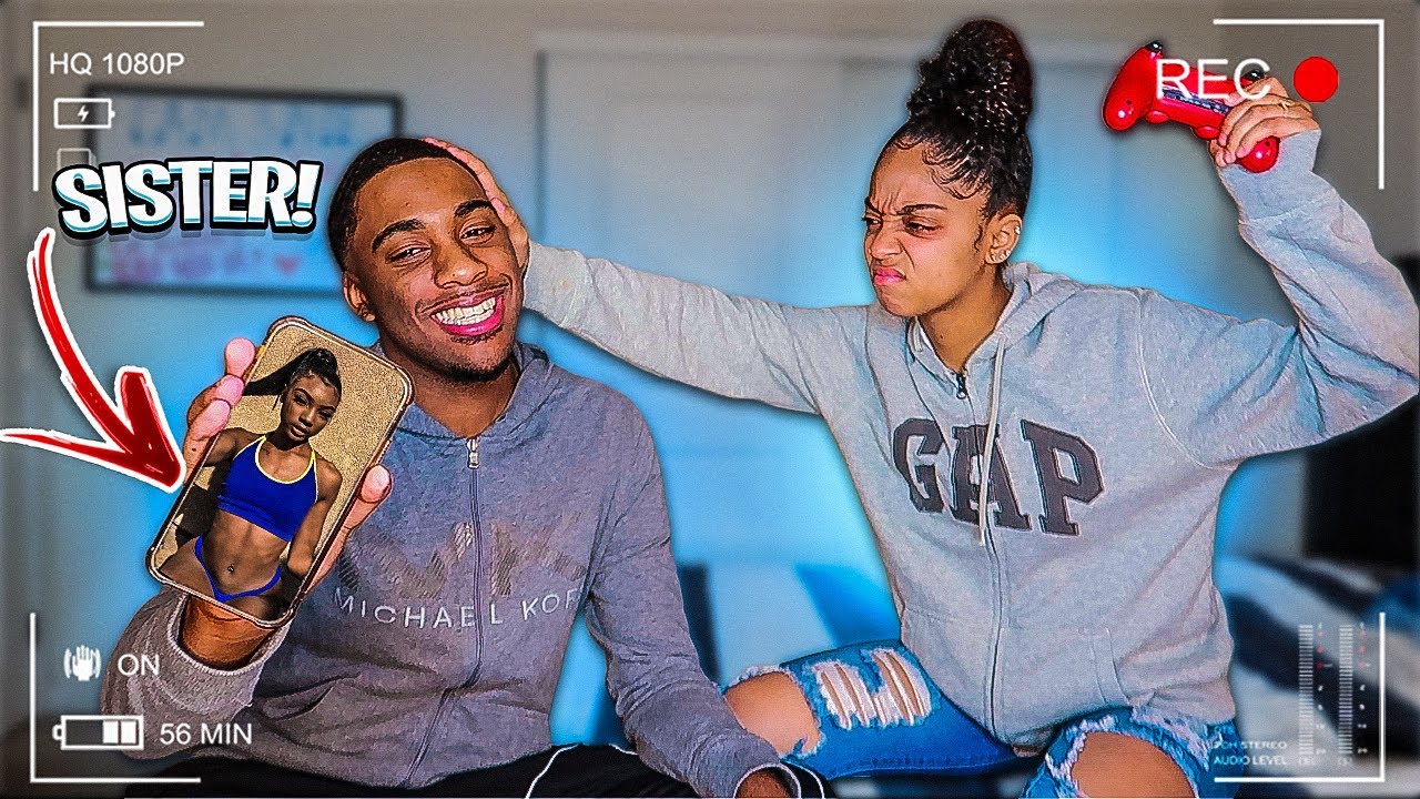 I PUT MY GIRLFRIENDS SISTER AS MY LOCKSCREEN AND THIS HAPPENED...*BAD IDEA*