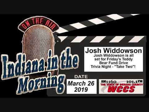 Indiana in the Morning Interview: Josh Widdowson (3-26-19)