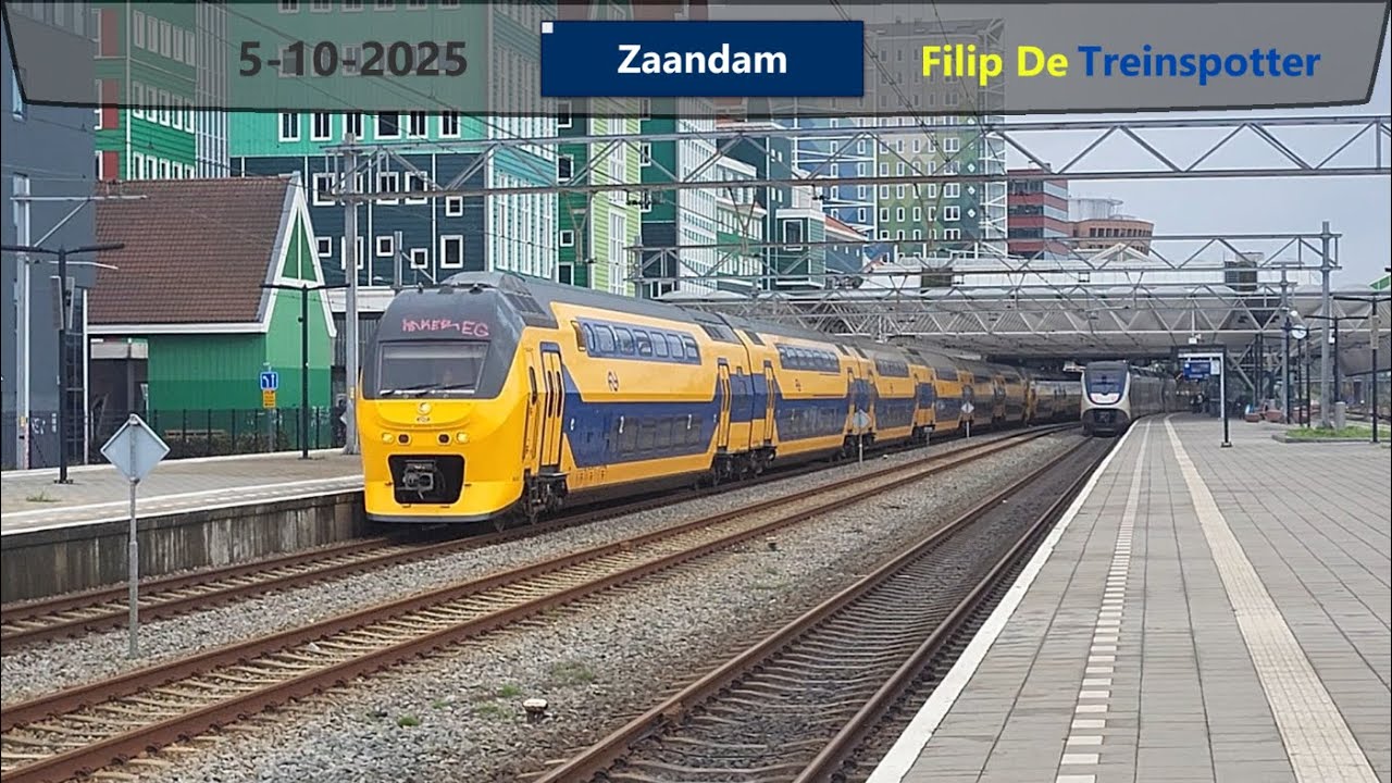 Treinen op station Zaandam - 5 oktober 2025