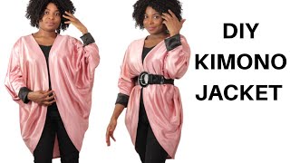 How to Make Kimono Jacket | Sewing Tutorial | Cowl Kimono Jacket| Kaftan Dress |Kimono Top // Sewing