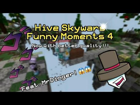 Hive Skywars Funny Moments 4 || ft. Mr Dinger 《Voice Reveal included ...