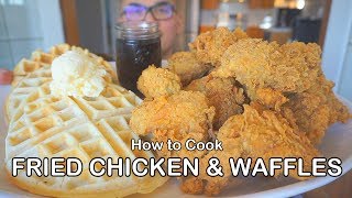 How to cook FRIED CHICKEN & WAFFLES