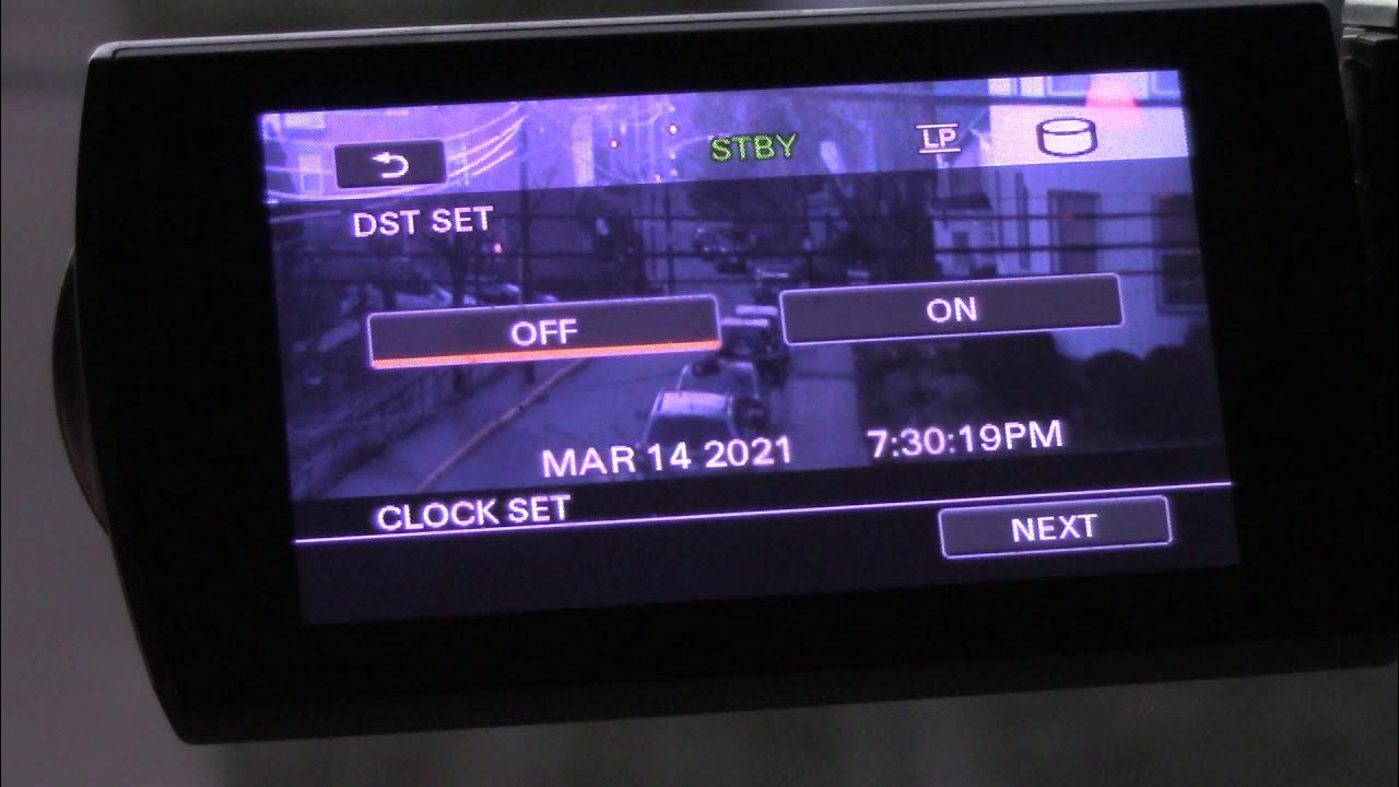 How do I change time / clock on Sony Camcorder model DSC SR 68 YouTube