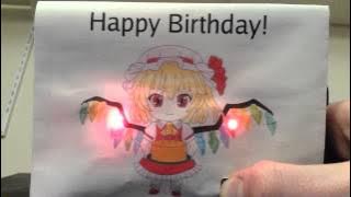 Touhou Flandre Scarlet Birthday Card