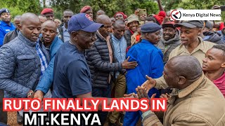 President Ruto Arrives at Sagana State Lodge Ahead of his Mt. Kenya Tour! See how he Was Received!