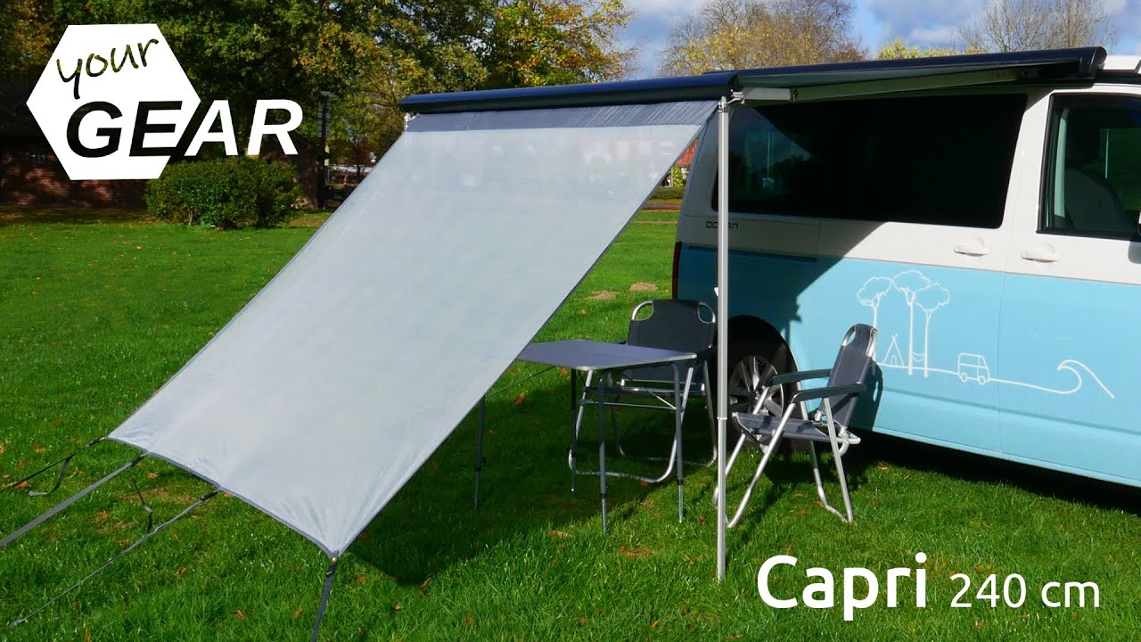 yourGEAR Sun + Rain Blocker 2,8 x 2 m - Vorderwand für Markise