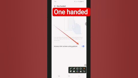 one handed on kaise kare one hand mode चालू करें #shortsfeed #shorts #shots #short