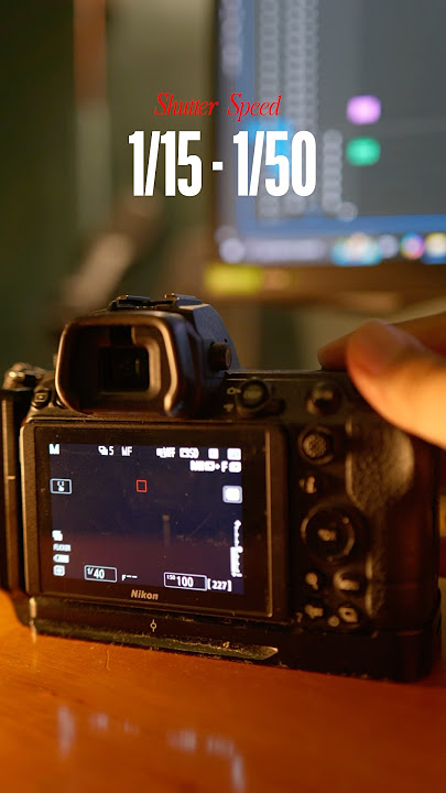Camera shutter speed settings for various conditions
