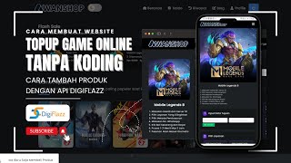 Cara Menambahkan Product dari Digiflazz | AwanShop | Website Topup Game Online