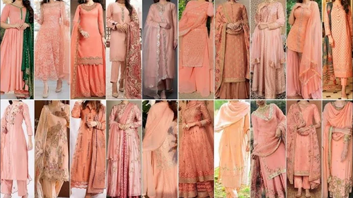 Light Colour Special Peach colour Punjabi Suit Design Ideas for Girls 2025