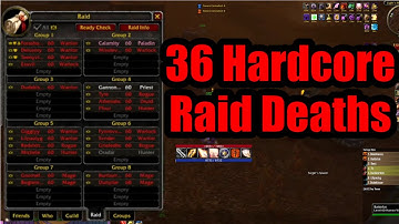 Hardcore Naxx RAID WIPE - 36 Deaths (Grief)