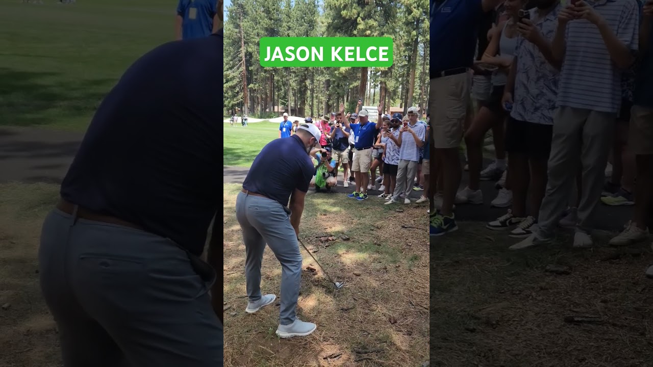 JASON KELCE PUNCHES HIS BALL ⛳️