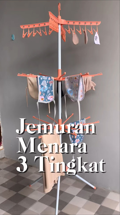 Rak menara jemuran 3 tingkat, cocok untuk jemur baju baby atau underwear