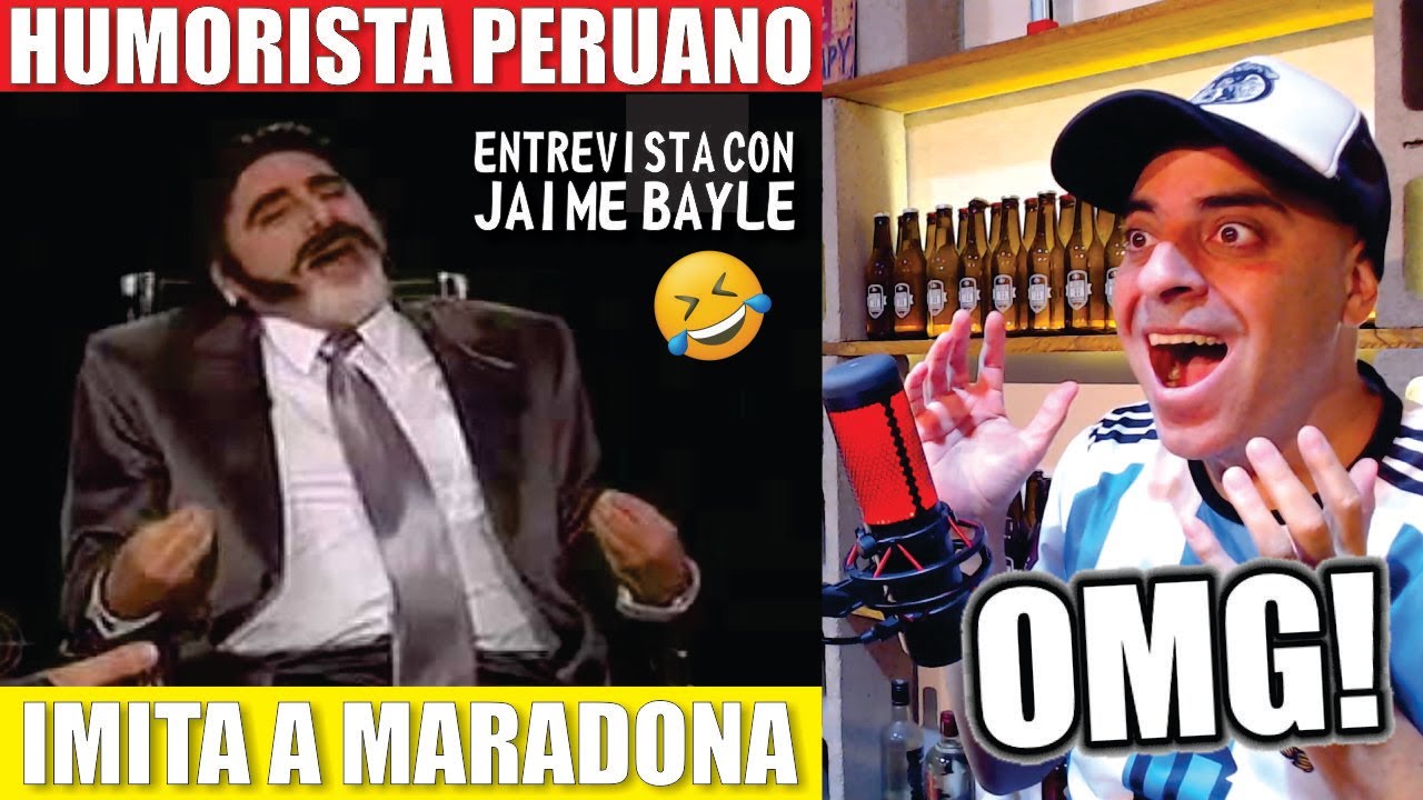CARLOS ALVAREZ IMITA a MARADONA entrevista JAIME BAYLY!! #maradona 🤣
