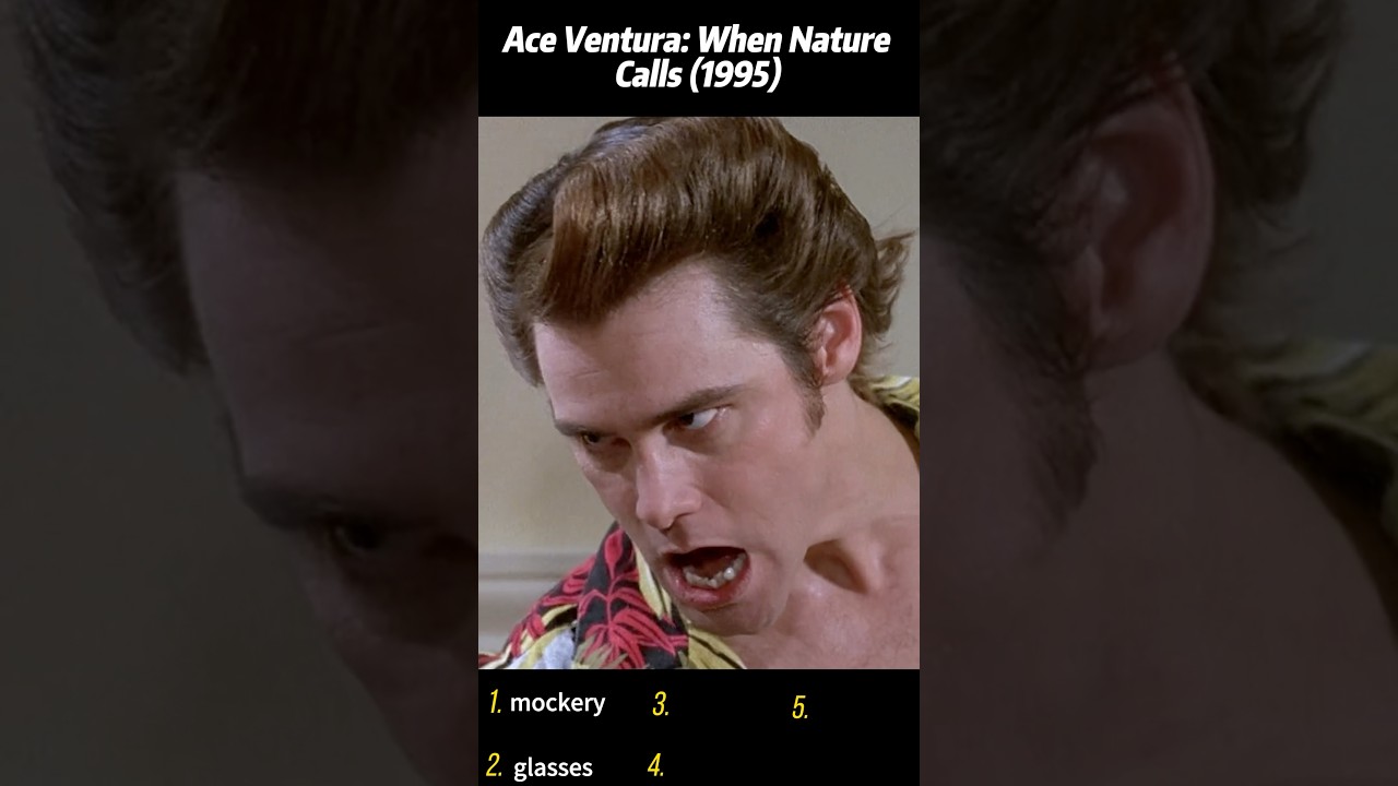 Эйс Вентура: Когда природа зовёт (1995) | Эйс Вентура щеголяет в роскошной меховой накидке на све...