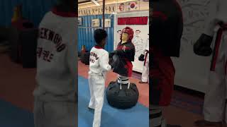 Kick Boxing Training in KTA Academy Taekwondo (Karate) Training Center, Nagercoil