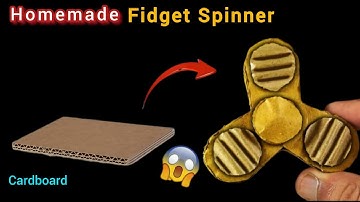 how to make a fidget spinner | how to make a cardboard fidget spinner | diy cardboard spinner