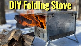 DIY Folding Hot Tent Stove From A Subscriber