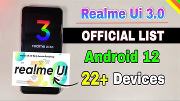 Realme Ui 3.0 & Android 12 Update supported devices list is here | realme ui 3.0 features