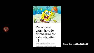 Paramount wont ditch European kids networks.