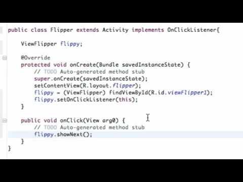 Android Application Development Tutorial   094   ViewFlipper Example