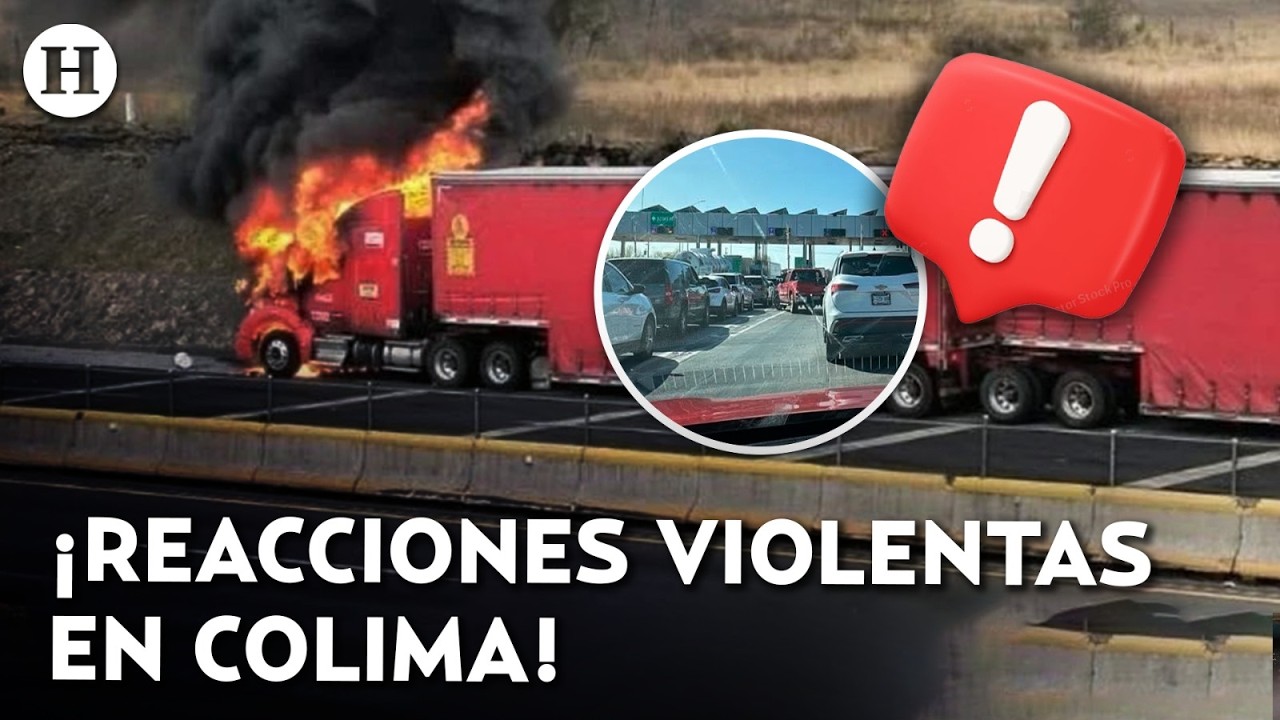 ¡Violencia en todo el estado! Reportan quema de negocios y vehículos en Colima; cierra el aeropuerto