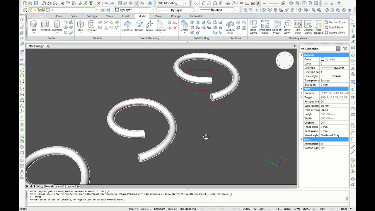 The 3d sweep command in bricscad for mac youtube