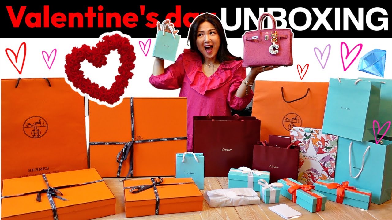VALENTINE'S DAY UNBOXING, HERMES, 💎 TIFFANY & CO ✨🎁 , CARTIER, REVEALING MY DREAM 🎀