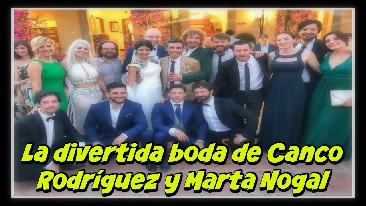 La divertida boda de Canco Rodríguez y Marta Nogal