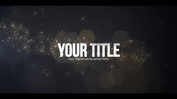 Elegant Bokeh Particle Title-After Effects Template Videohive