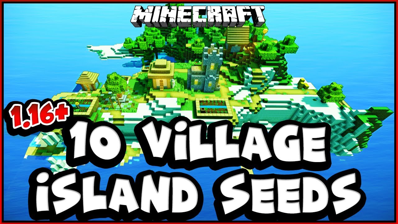 10 Minecraft Survival Island Seeds (Spawn on an Island with a Village) - Minecraft 1.16 Seeds