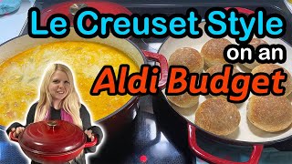 Easy Affordable Meals in Awesome Affordable Cookware | Aldi Crofton Enameled Cast Iron Recipes