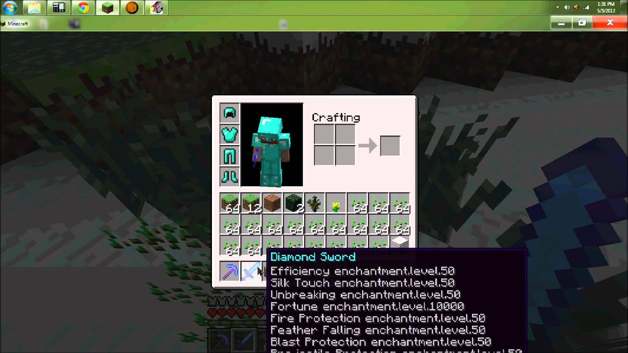 Minecraft fortune level 10000 - YouTube