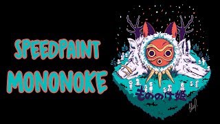 Speedpaint Princess Mononoke FanArt by Elia P