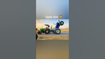 John Deere 5050d ki power tochan King open lion 🦁||NISHU DESHWAL KI VIDEO #johndeer #stunt #trending
