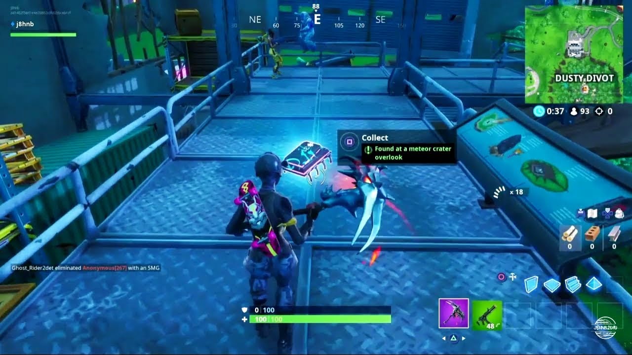 Fortnite Fortbyte #31 - Found At A Meteor Crater Overlook Location Guide