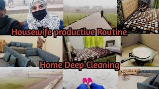 Home deep cleaning//Productive Morning Routine//Daily Cleaning//Homemakers Routine