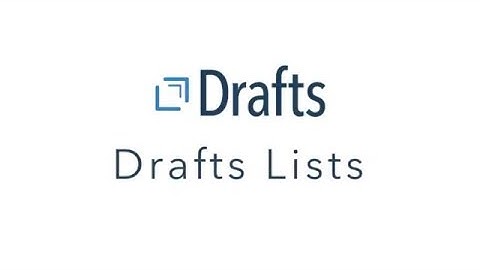 Drafts Lists | Getting to Know Drafts with David Sparks