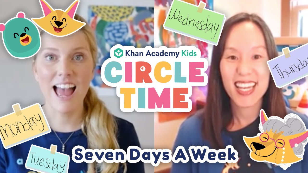 Kids Calendar | Create A Back To School Workspace | Count to 7 | Circle Time With Khan Academy Kids