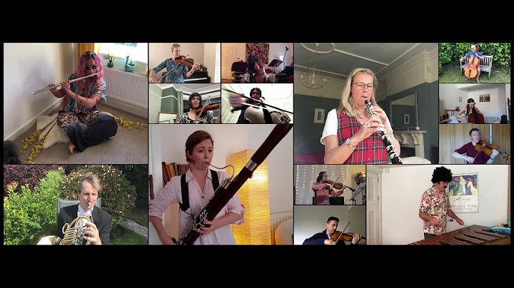 Royal Liverpool Philharmonic Orchestra musicians playing the Beatles ‘All you need is love’.