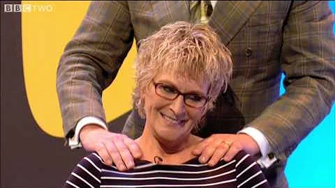 Vic Reeves gives Linda Henry a massage - Shooting ...