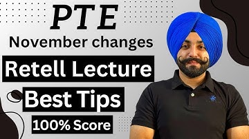 PTE Retell Lecture new template after 4th November changes and best tips (Gurwinder Sir)