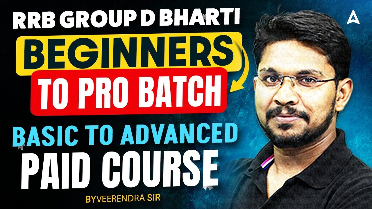RRB GROUP D 2026 | BASIC TO ADVANCED PAID COURSE | BY VEERENDRA SIR