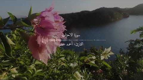 سورة الأحزاب.  القارئ : أحمد خضر